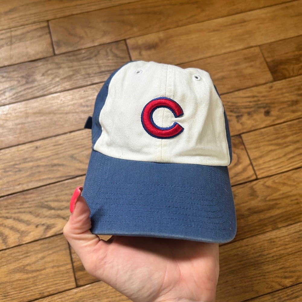 Twins Enterprise‎ Chicago Cubs Youth Hat Blue White Embroidered Logo Adjustable